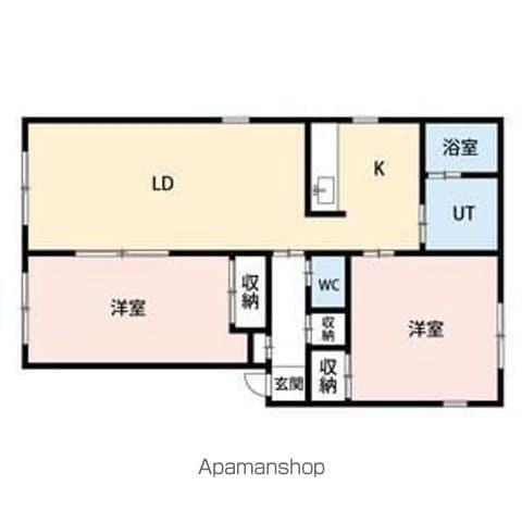 シャーメゾンレーヴ(2LDK/1階)の間取り写真