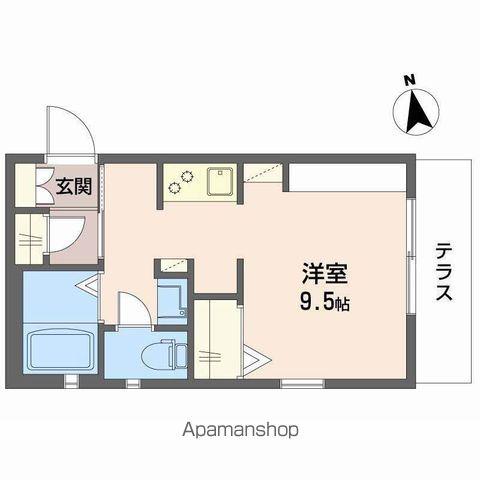 カーサバウム(1K/1階)の間取り写真