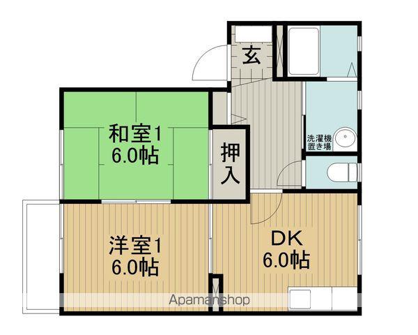 フォーレスユキ(2DK/2階)の間取り写真