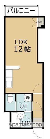 STAY HERE BILL(ワンルーム/3階)の間取り写真