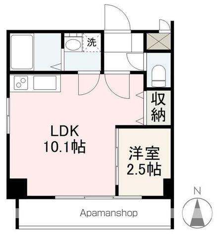 プレシャスタイム本町(1LDK/3階)の間取り写真