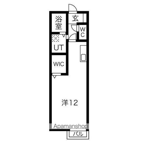シャルマン味鋺(ワンルーム/1階)の間取り写真