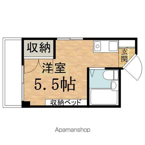 松中ビル(ワンルーム/3階)の間取り写真