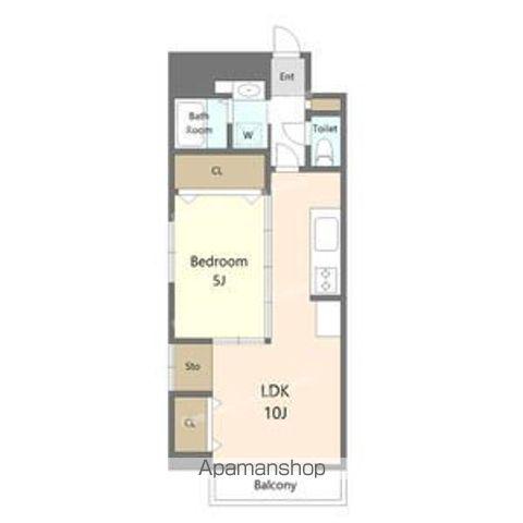 エルザ センティア筒井(1LDK/4階)の間取り写真