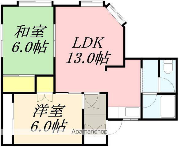 ジェイハウス(2LDK/1階)の間取り写真