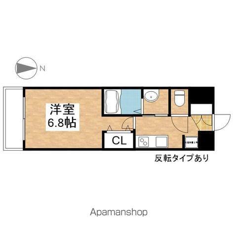 インプルーブ鶴舞(1K/3階)の間取り写真