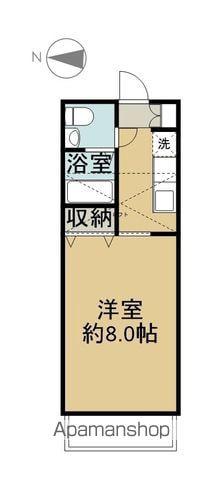パンデュール喜多川(1K/2階)の間取り写真