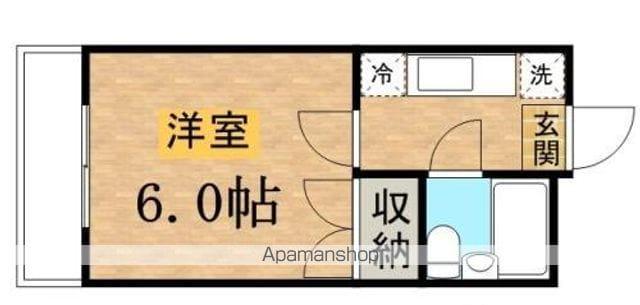 グリーンハイツ(ワンルーム/1階)の間取り写真