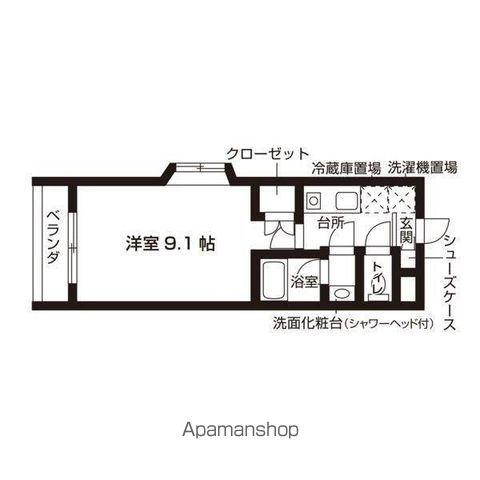 セレスティアル大曽根(1K/4階)の間取り写真