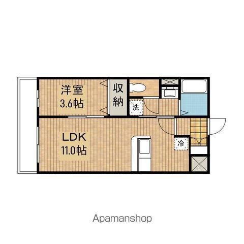 ロジェ ボアソナード(1LDK/2階)の間取り写真