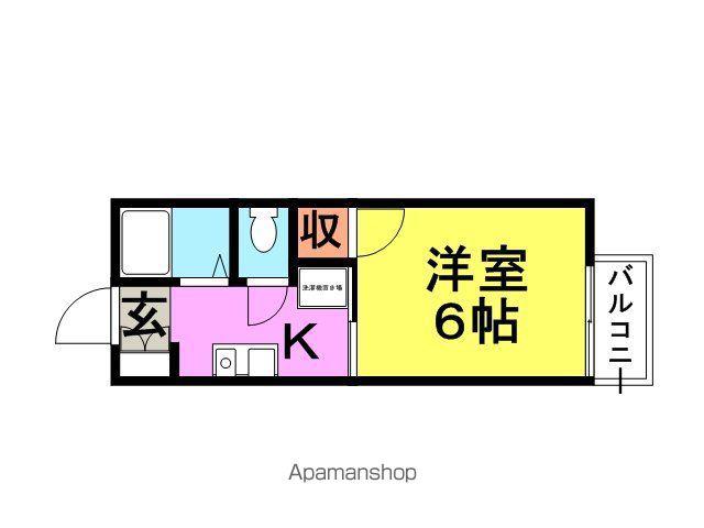 山太ハイツ(1K/1階)の間取り写真