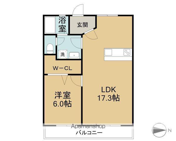 メゾンミズタ(1LDK/1階)の間取り写真