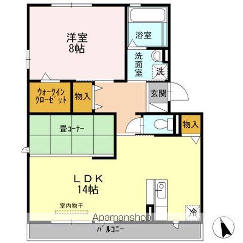 フラン トゥール(1LDK/3階)の間取り写真