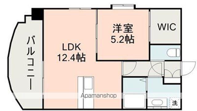 グランフィーネ祗園橋(1LDK/10階)の間取り写真