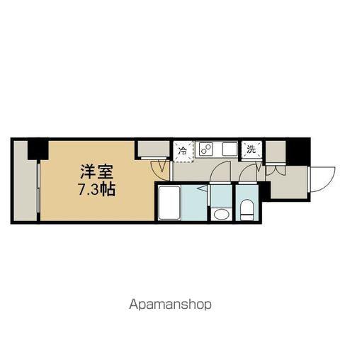 エスリード上前津テルツェ(1K/12階)の間取り写真