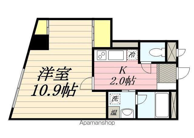 ルミエール美原(1K/3階)の間取り写真