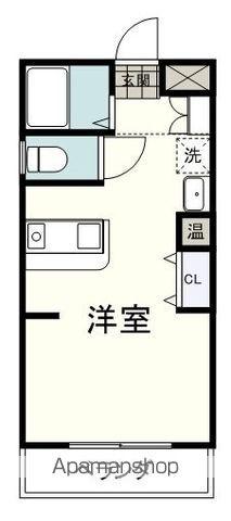 カーサミラ音羽(ワンルーム/1階)の間取り写真
