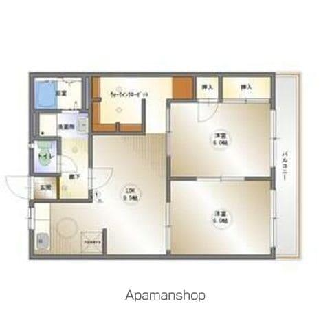 タウニー近江(2SLDK/1階)の間取り写真