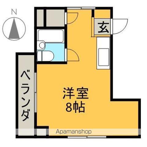 コーポ新玉(ワンルーム/1階)の間取り写真