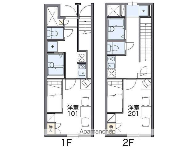 レオパレスSAKURAGI Ⅰ(1K/1階)の間取り写真