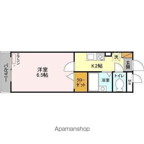 クリエイティブ12(1K/2階)の間取り写真