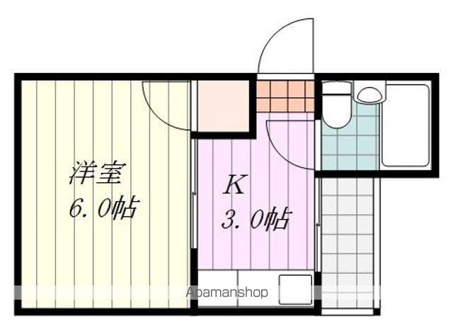 永井城北マンション(1K/2階)の間取り写真