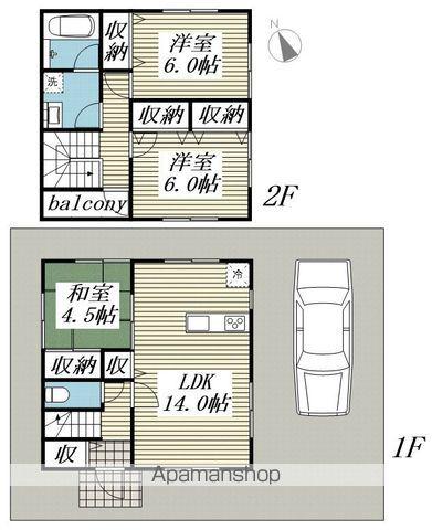 成田線 笹川駅 徒歩13分 2階建 築1年(3LDK)の間取り写真