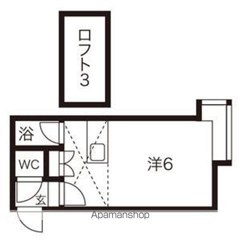 マクセル北28条(1DK/2階)の間取り写真