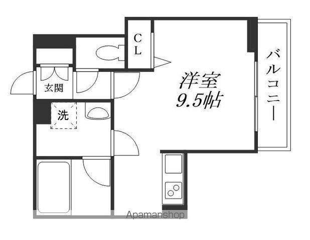 シャーメゾン SUBLIME(ワンルーム/2階)の間取り写真