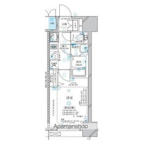 ディアレイシャス名古屋太閤通(1K/7階)の間取り写真