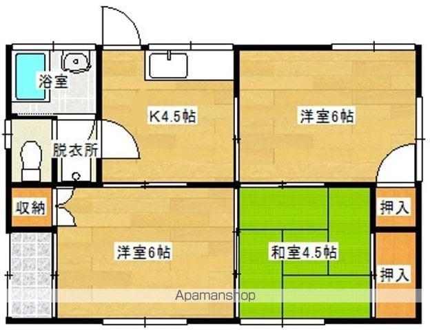 日豊本線 都城駅 徒歩16分 1階建 築49年(3K)の間取り写真