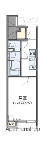 クレイノランブラス(1K/1階)の間取り写真