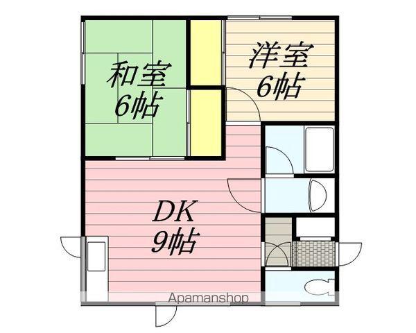 コーポ中村NO2(2LDK/2階)の間取り写真