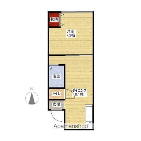 ドリームエイトハウスⅡ(1LDK/2階)の間取り写真