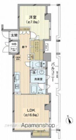 クラース広島ザ・マーク(1LDK/8階)の間取り写真