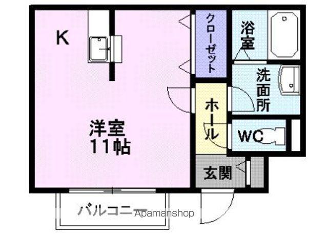 コータ・コートM(1K/1階)の間取り写真
