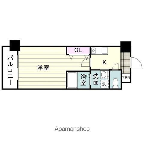 RJR鹿大前(1K/7階)の間取り写真