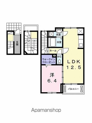 ノーヴァミトモⅡ(1LDK/3階)の間取り写真