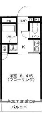 ハイムSK-B(1K/1階)の間取り写真