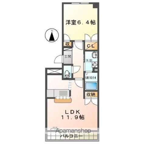 スティ・マキ(1LDK/3階)の間取り写真
