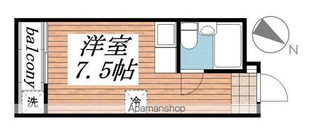 プレアール菱屋西(ワンルーム/2階)の間取り写真