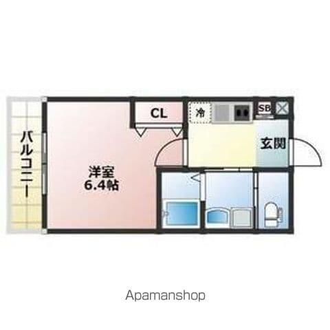 ALEGRIA津久野サウス(1K/1階)の間取り写真