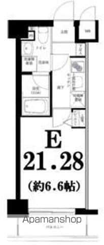 グリフィン横浜サザンフォート(1K/6階)の間取り写真