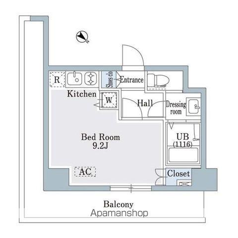 SHOWN HATSUDAI(ワンルーム/8階)の間取り写真