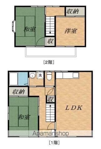 サニーヒルズ伊北 D棟(3LDK/2階)の間取り写真