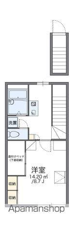 レオパレス中屋敷ルーン(1K/2階)の間取り写真