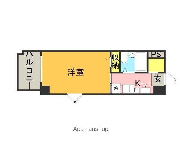 メゾンド・プロスペール(ワンルーム/2階)の間取り写真