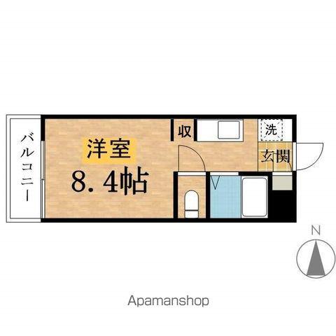 NOSSA平岡町(ワンルーム/2階)の間取り写真