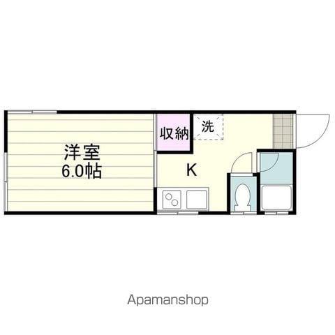 樟南ハイツ(1K/2階)の間取り写真