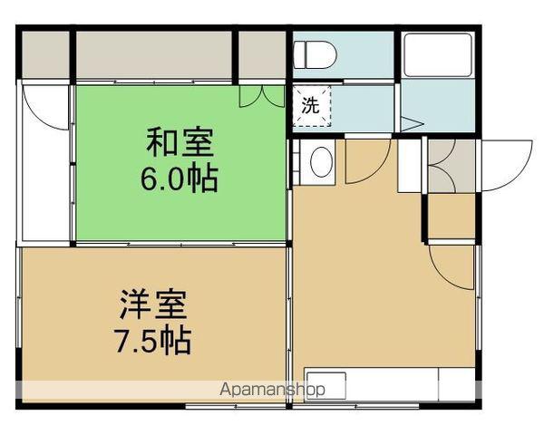 サンハウス住吉2(2DK/2階)の間取り写真